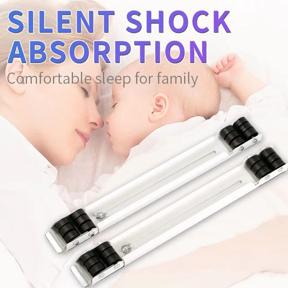 Lot de 2 Rouleaux D'appareils Robustes, Base Mobile Extensible pour Machine à Laver, Déplacez