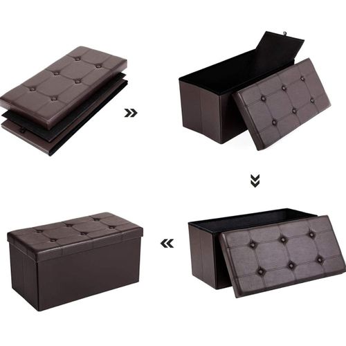 Pouffe -Coffre/Boite de Rangement 2 places