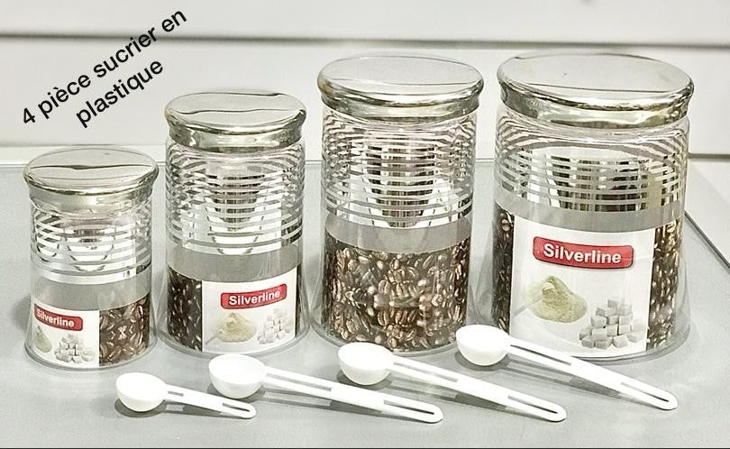 4 pièces sucriers en plastique