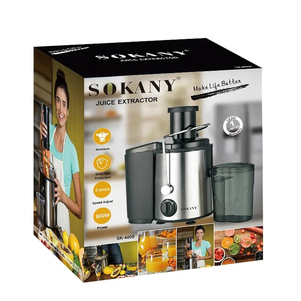 Extracteur de Jus - 800 W - Gris