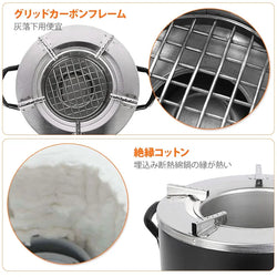 Fourneau moderne à charbon Très économique et propre 3kg