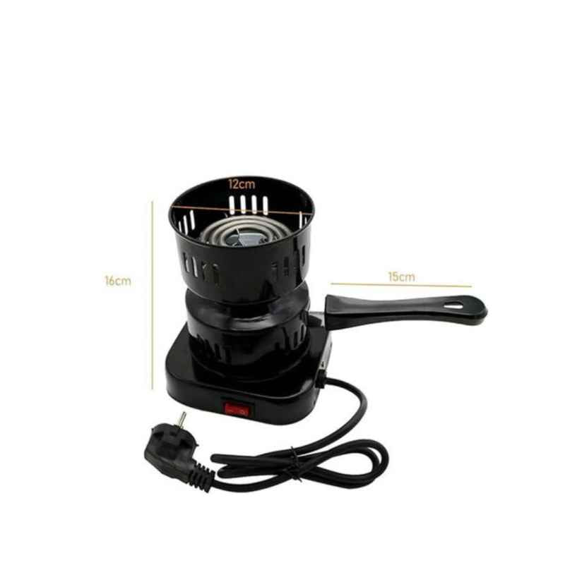 Brûleur de charbon électrique avec plaque chauffage