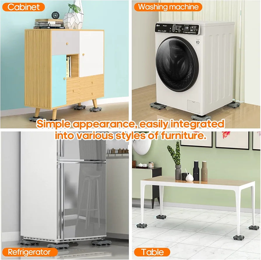 Jeu de rouleaux de Transport de meubles, support avec roues