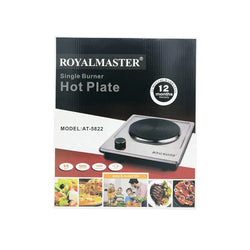 Plaque chauffante électrique à un brûleur en fonte DSP, argent