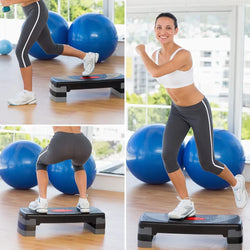 Fitness Aérobic Step Gris et Noir