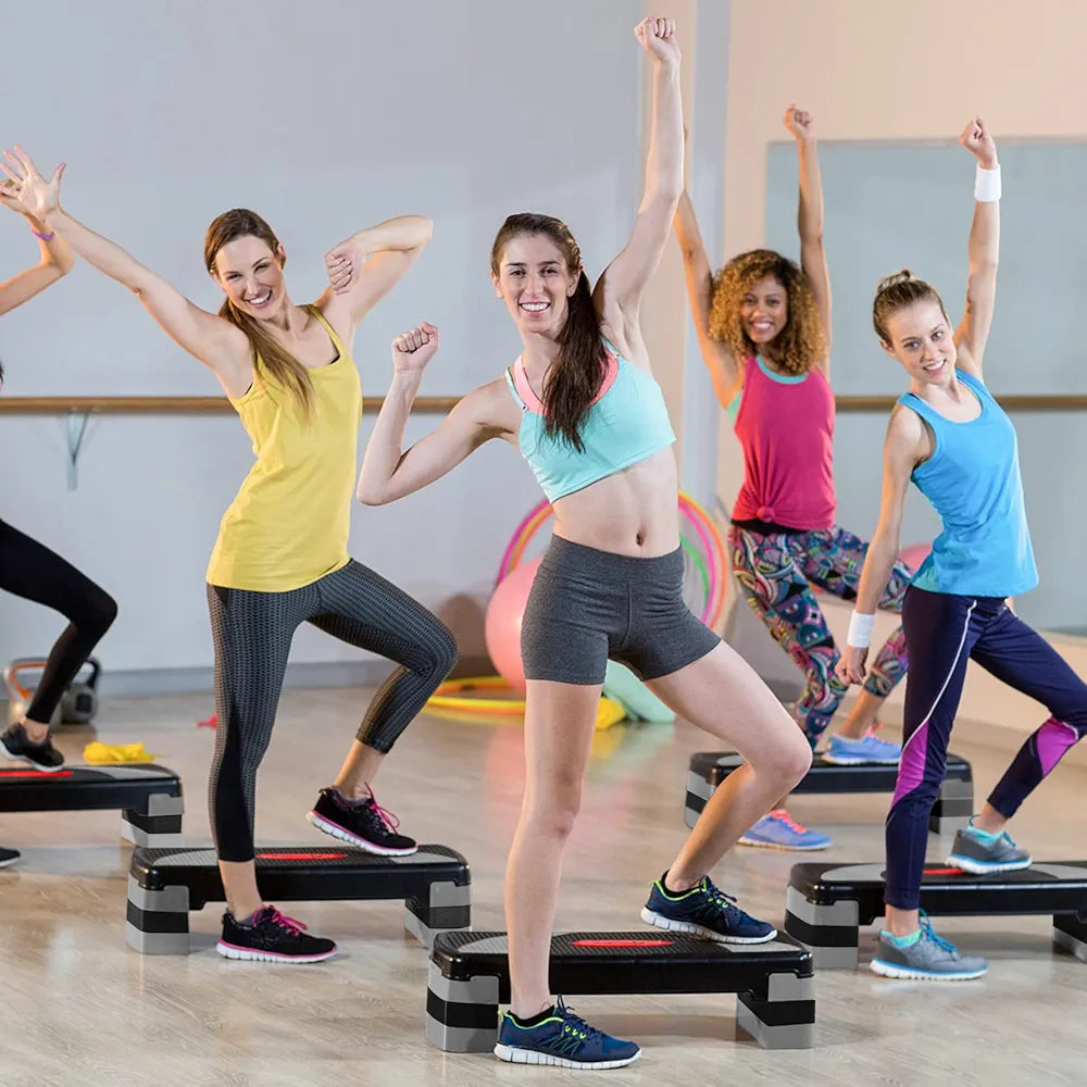 Fitness Aérobic Step Gris et Noir