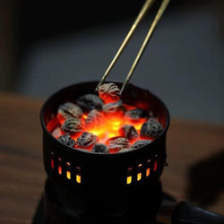 Brûleur de charbon électrique avec plaque chauffage