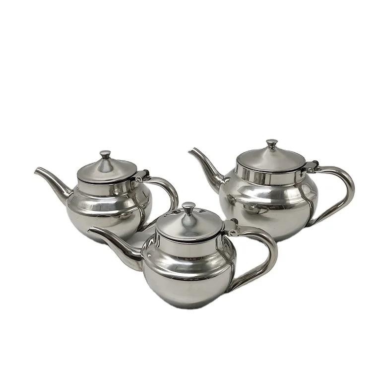 ensemble 3 théière inox