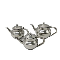 ensemble 3 théière inox