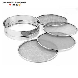 LOT DE 4 PIÈCES DE TAMIS - ALUMINIUM