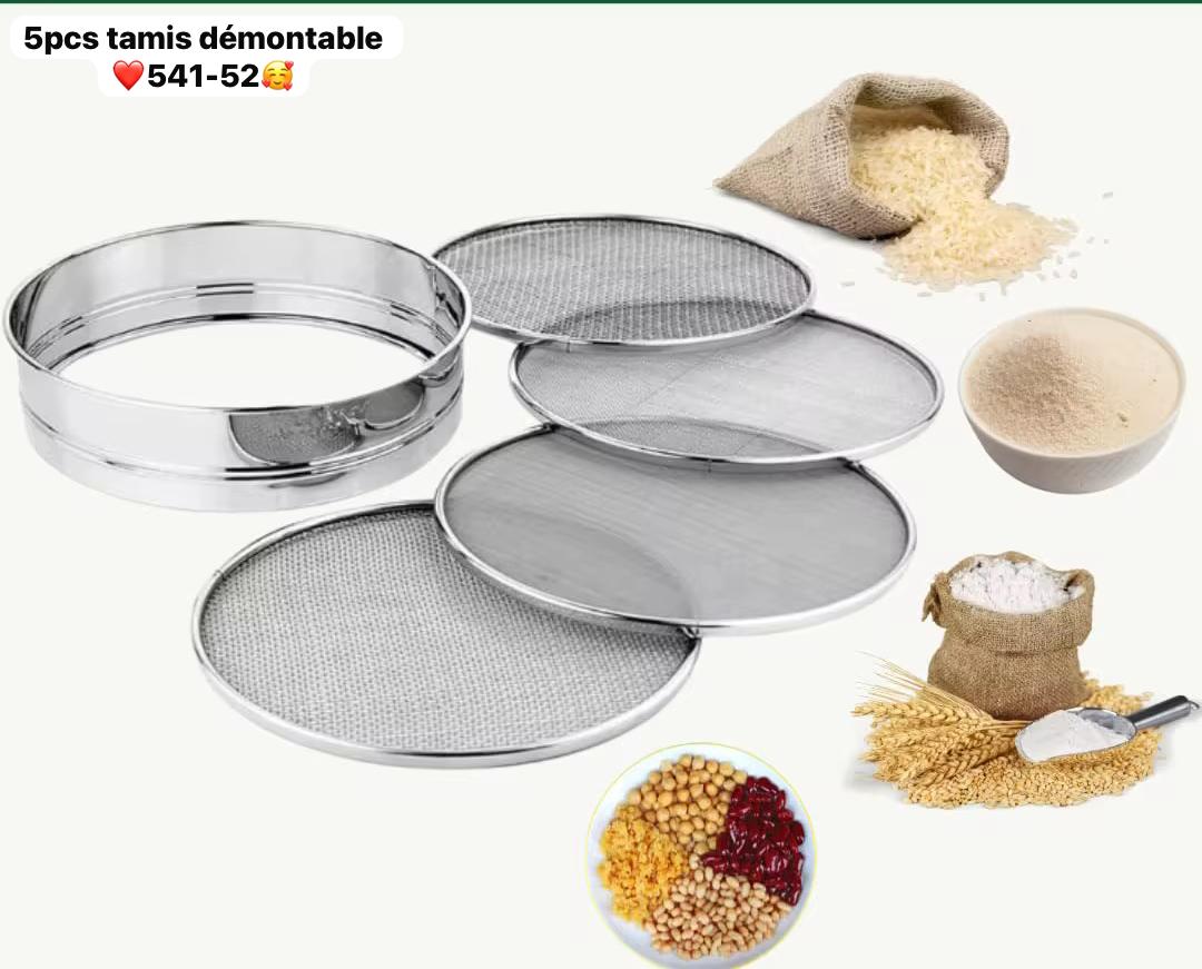 LOT DE 4 PIÈCES DE TAMIS - ALUMINIUM