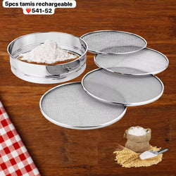 LOT DE 4 PIÈCES DE TAMIS - ALUMINIUM