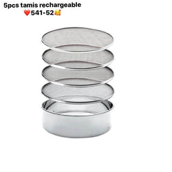 LOT DE 4 PIÈCES DE TAMIS - ALUMINIUM
