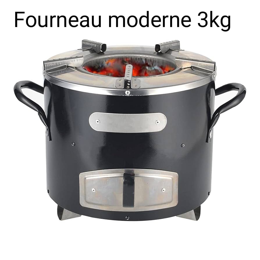 Fourneau moderne à charbon Très économique et propre 3kg