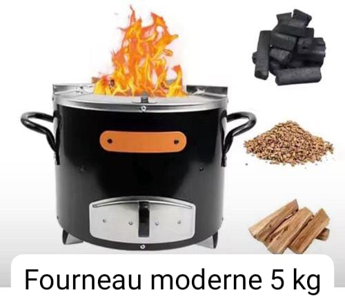 Fourneau moderne à charbon Très économique et propre 5kg