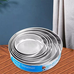 Set de 6 tamis ( passoire) rond en acier - Argenté