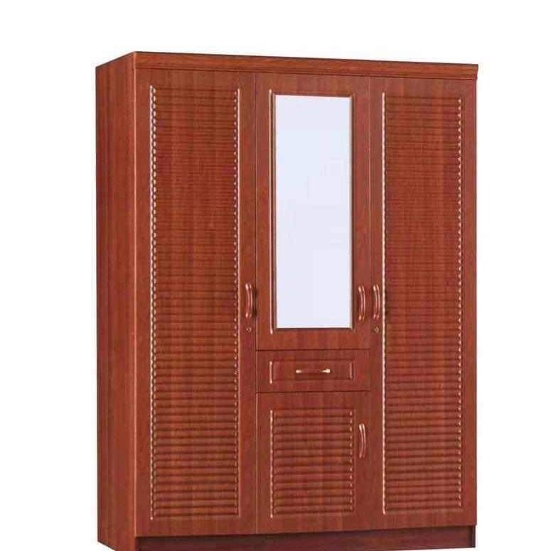 Armoire Importée - Bois - 3 Battants - 150 x 200 - Marron