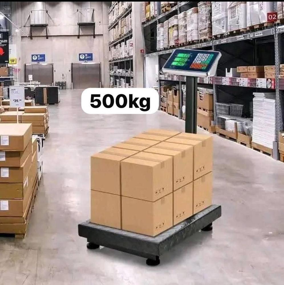 Balance électronique industrielle avec roues de 500 kg