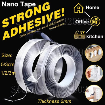 Bande adhésive Double face transparente 5m