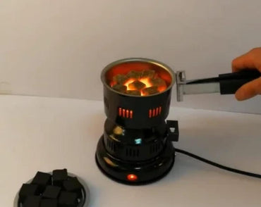 Brûleur de charbon électrique avec plaque chauffage