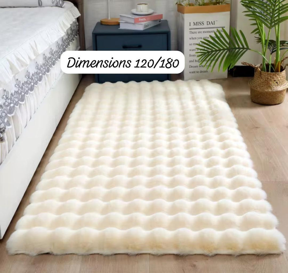 Descente de lit pour La Chambre à Coucher Et Le Salon, Tapis Flou Et Doux Moderne en Peluche pour La Décoration D'intérieur