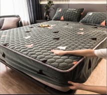 DRAP HOUSSE MATELASSÉ AVEC 2 OREILLERS