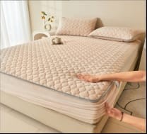 DRAP HOUSSE MATELASSÉ AVEC 2 OREILLERS