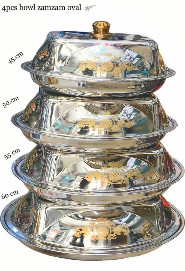 ensemble 4 bols en inox - couvercle