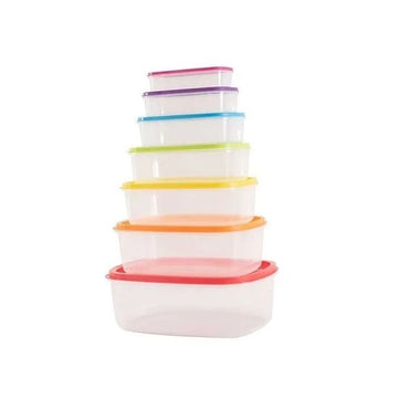 Ensemble bol plastique 7 pièces de stockage des aliments et autres