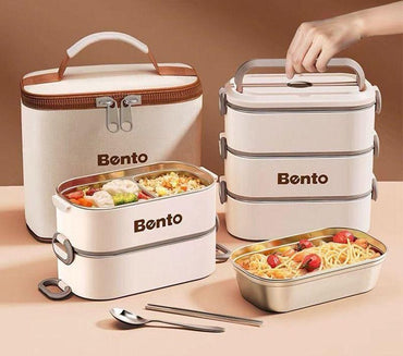 Ensemble -Bols lunch box 3 pièces + sacoche pour bureau- Bols 24h