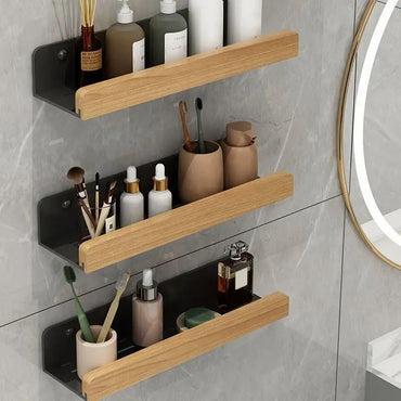 Ensemble de 3 Étagères de salle de bain exquises flottantes fixées au mur