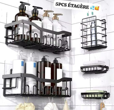 Ensemble de rangement salle de bain 5 pièces