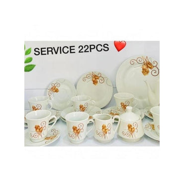 Ensemble de vaisselle 22 pièces DE LUX