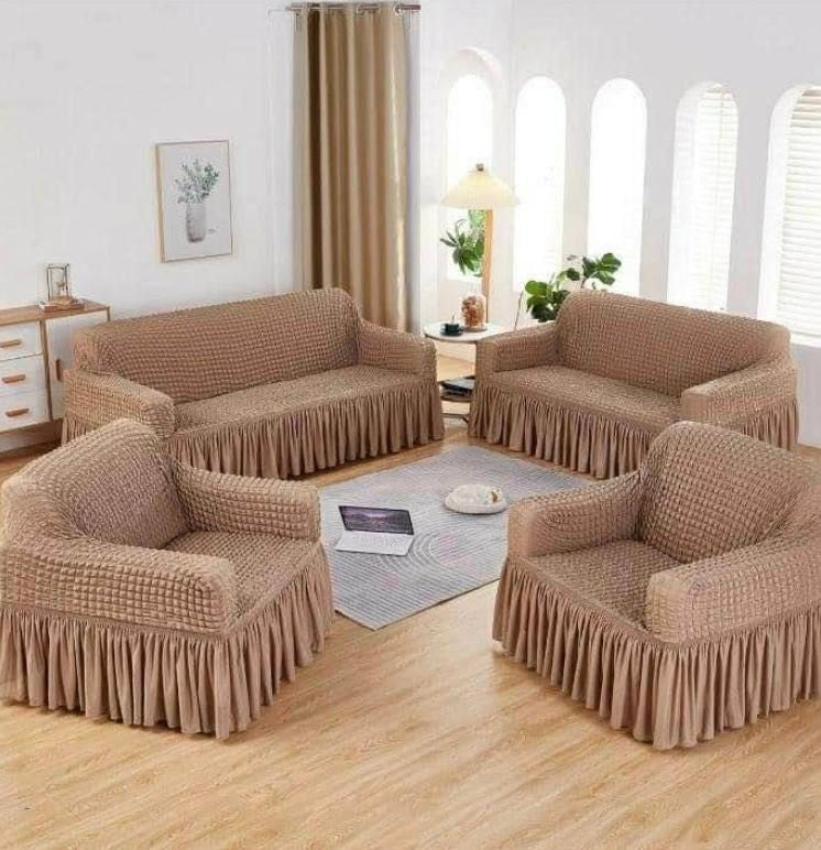 Ensemble housse canapé de salon (7 places)