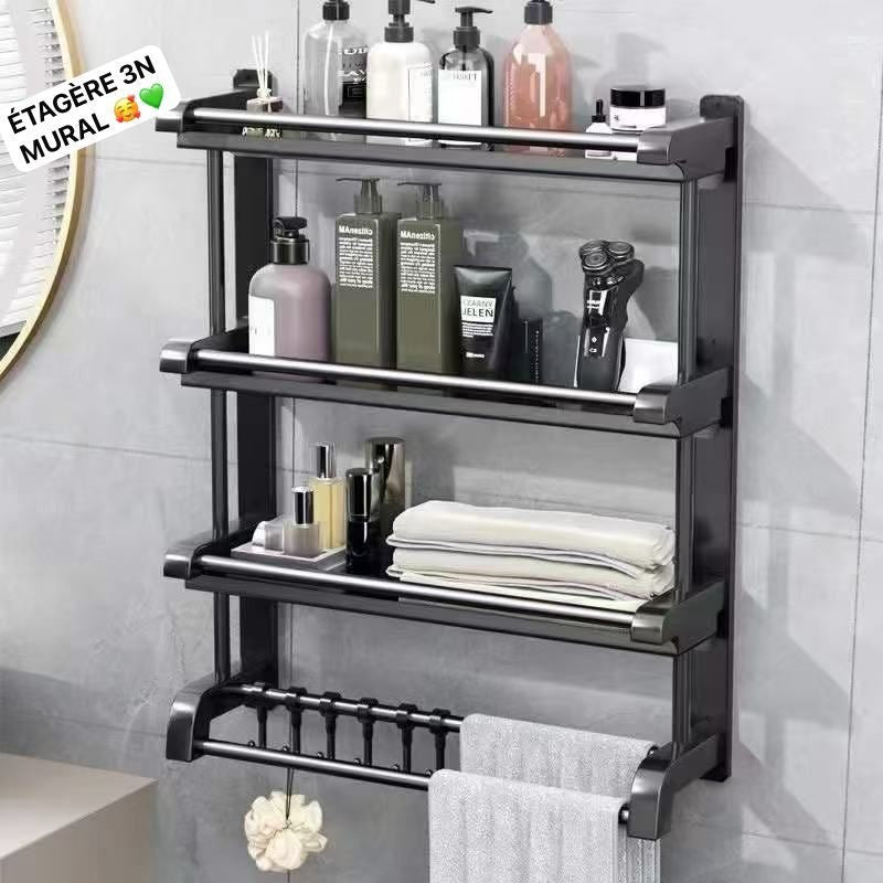 Étagère de rangement pour salle de bain