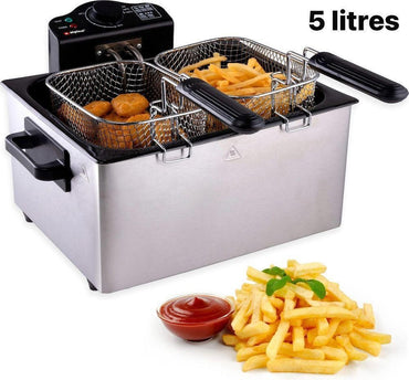 Friteuse à Huile 5 Litres - Double  Paniers