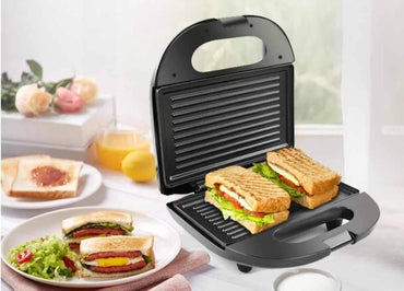 Grille-Pain de 2 Tranches Croque-monsieur en Acier Inoxydable