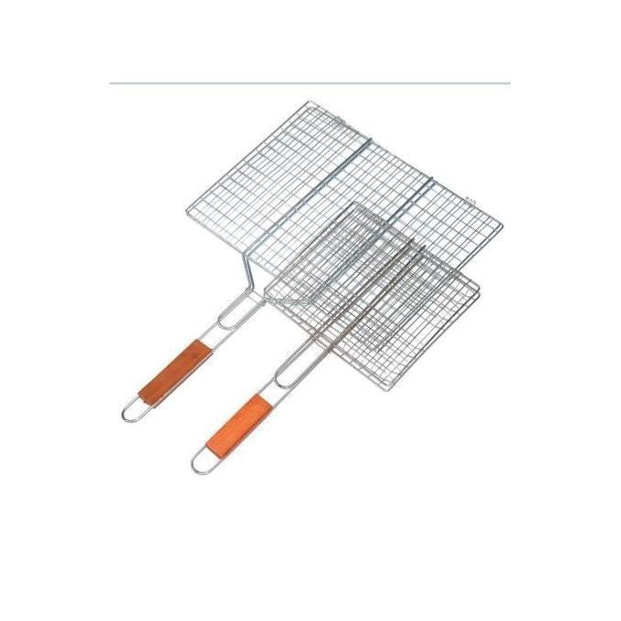 Grille Rectangulaire Barbecue - Double Face - 45 x 45cm