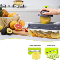 Découpe Légumes Nicer Dicer Plus - Multifonctions - 7 Lames - Vert