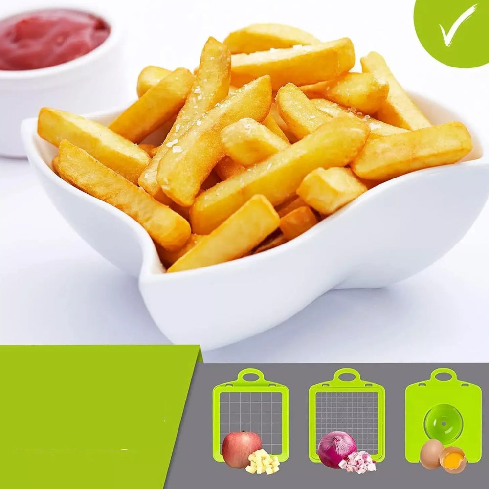 Découpe Légumes Nicer Dicer Plus - Multifonctions - 7 Lames - Vert