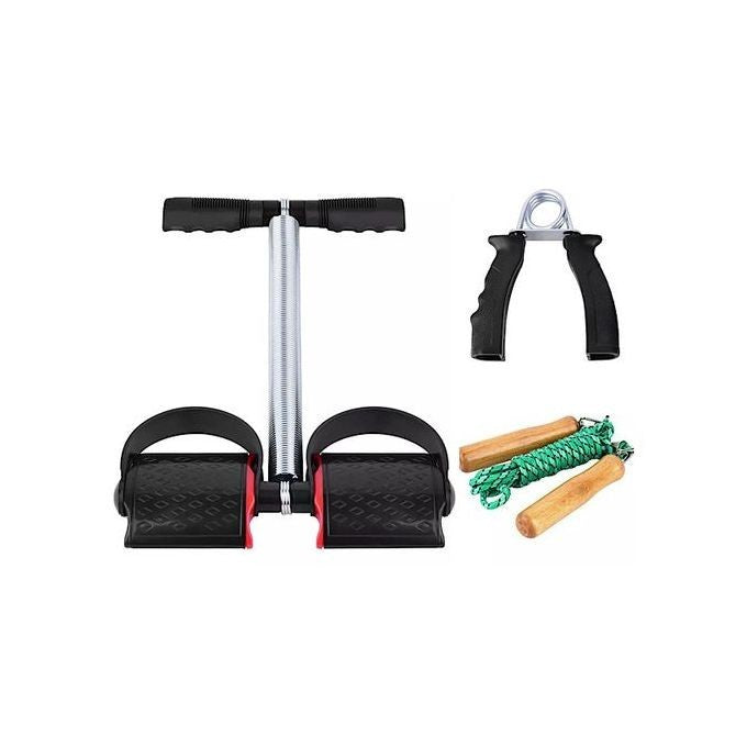 Kit Sportif de 3 pièces : Corde à Sauter / Poignet / Appareil pour Abdos