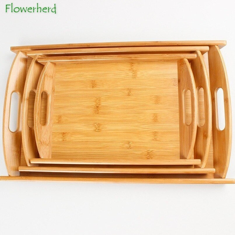 Lot De 3 Plateaux De Service en bois