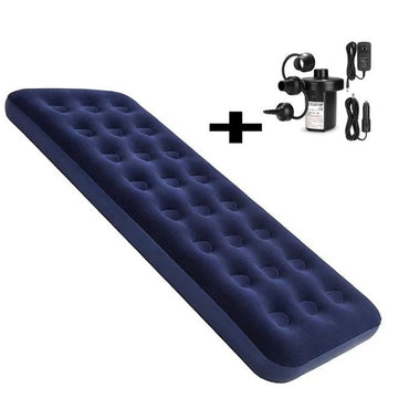 Matelas Gonflable 1 Place + Pompe électrique offert