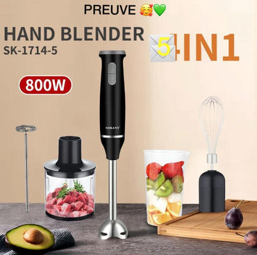 Mixeur blender  multifonction 4 in 1 - 800W