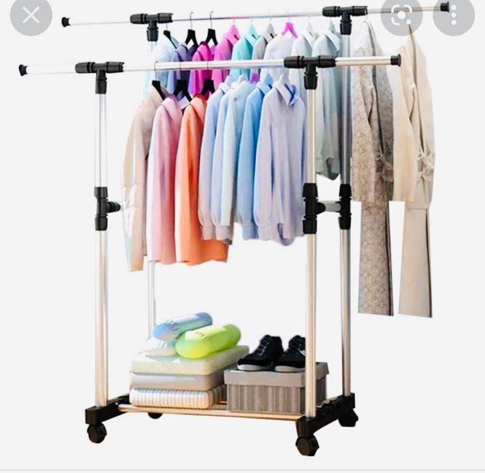 Penderie sur Roulettes à Double Portant