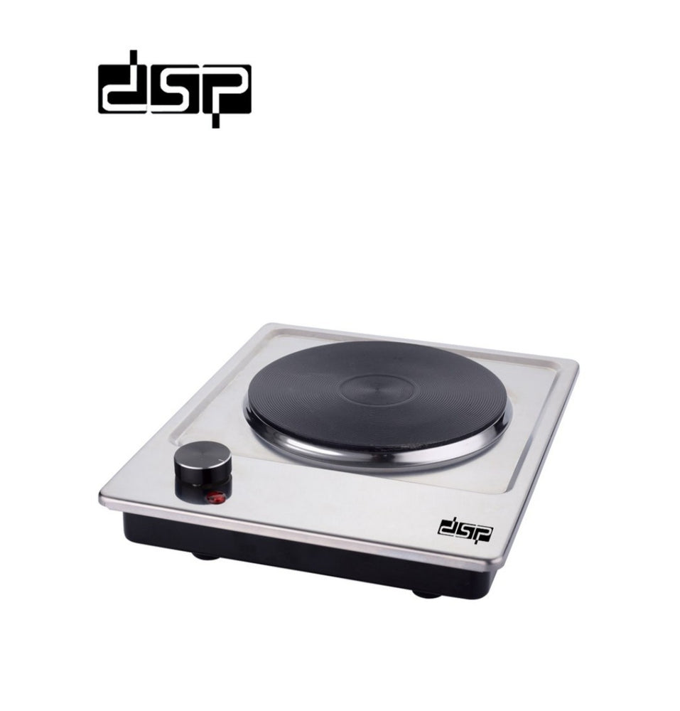 Plaque chauffante électrique à un brûleur en fonte DSP, argent