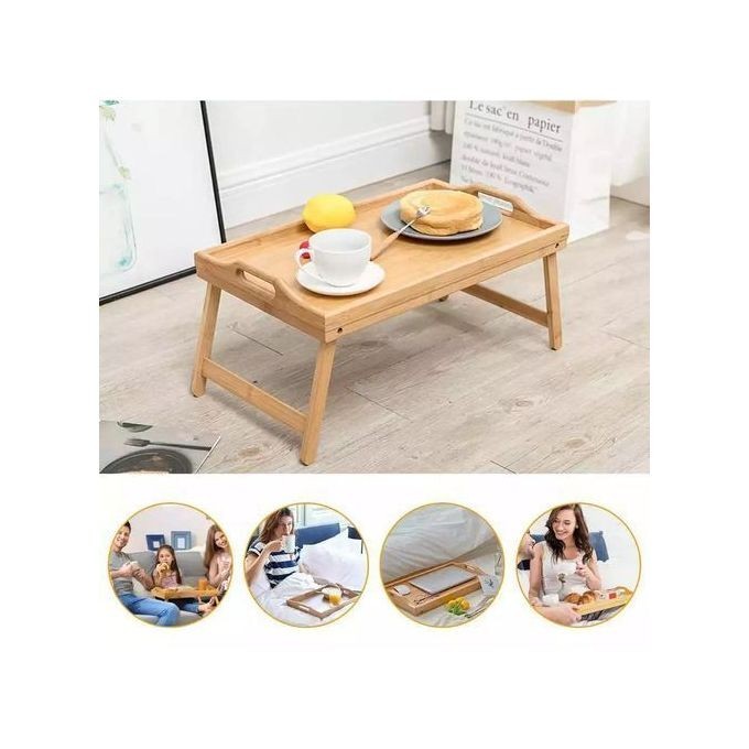 Plateau Petit Déjeuner - Repliable en Bambou