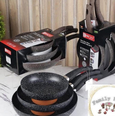 Poêle anti adessif 3 pièces