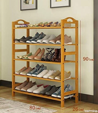Rangement de chaussures en bois 5 niveaux