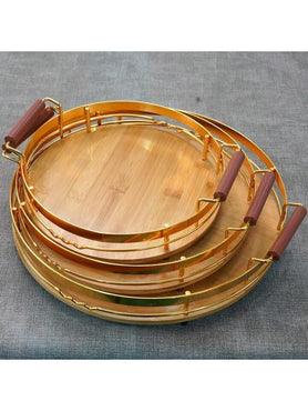 Séries plateau en bambou 3 pcs